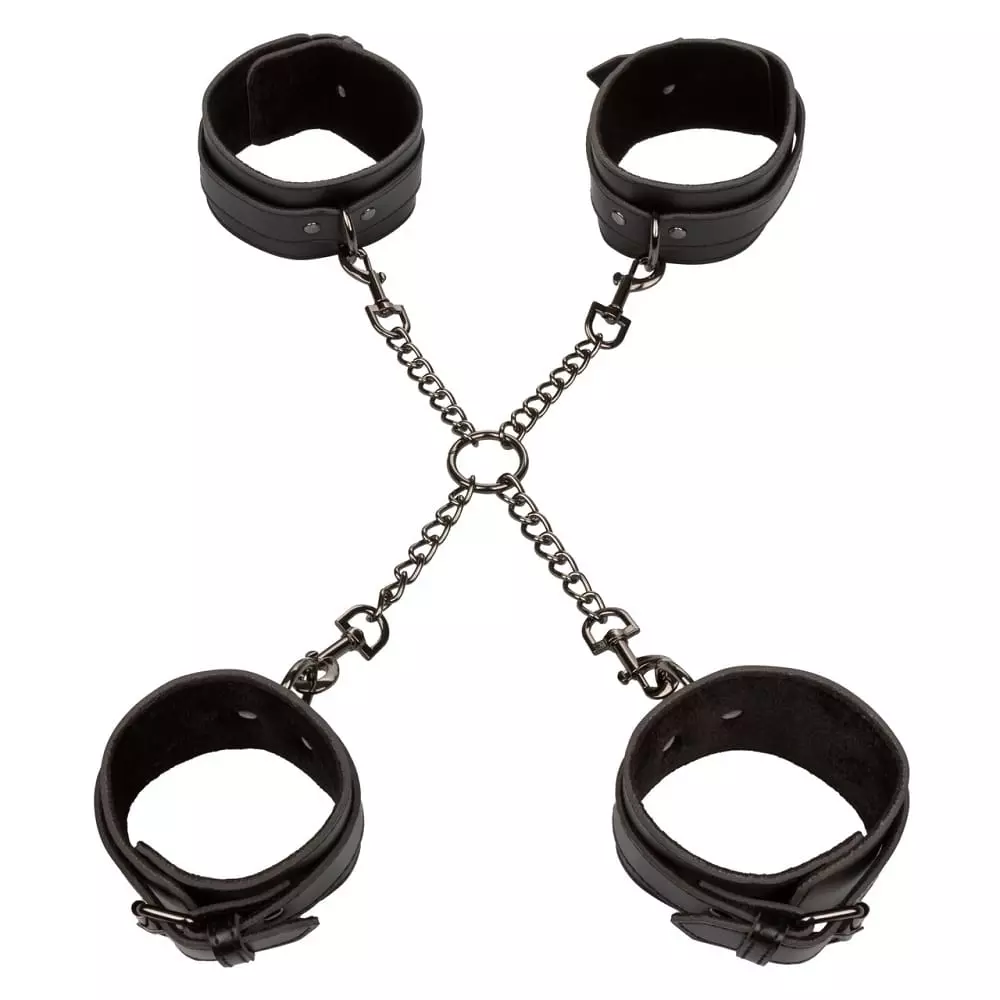 Euphoria Collection Hog Tie Set For Couples In Black